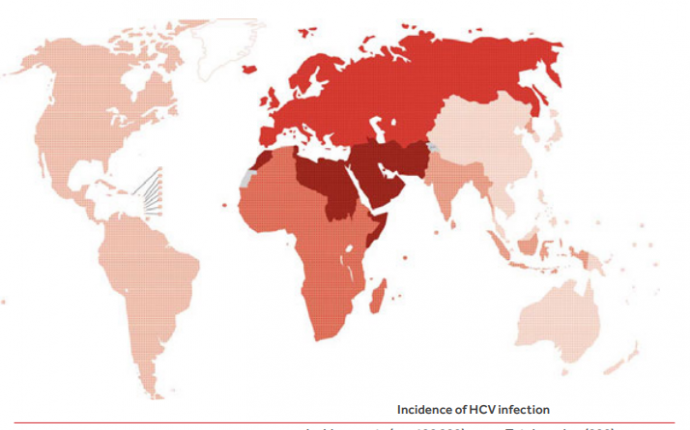 Prevelenskarta hepatit C